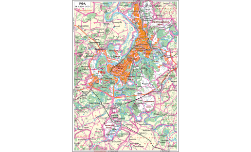 Карта г.Уфа