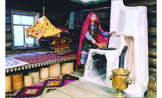 Традиционный интерьер башкирского дома конца 19 — начала 20 вв. Национальный музей РБ