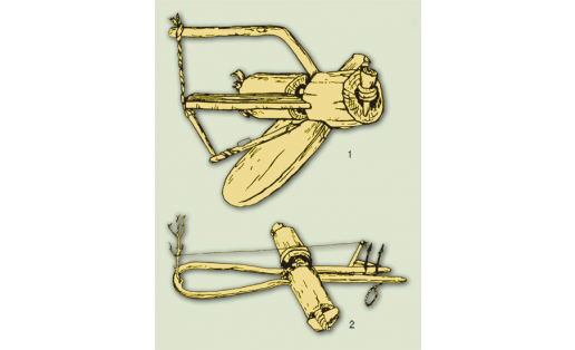 Ҡапҡан төрҙәре: 1 — тәпе; 2 — һауыт